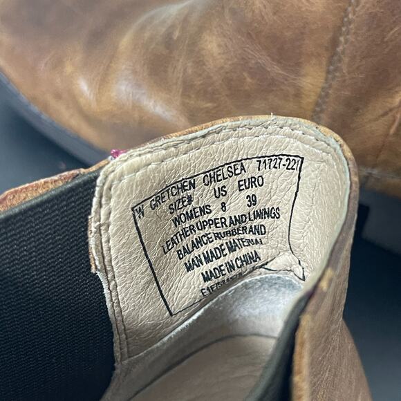 BOGS Gretchen Chelsea Boots Women 8 Brown Leather Waterproof Ankle Bootiesโ - Picture 8 of 11